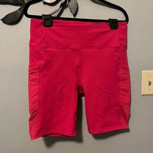 Fabletics “Mila” Bike shorts ..9 inch Hot Pink
